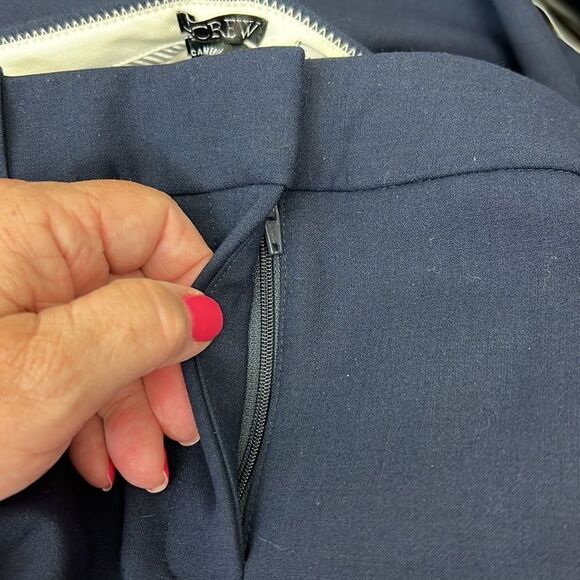 J. Crew cc437 Navy Cameron Petite new Cameron pant four-season stretch 4P NWOT - Picture 13 of 13